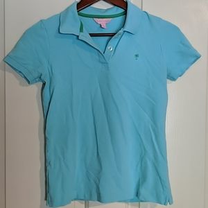 Small light blue Lilly Pulitzer polo shirt.